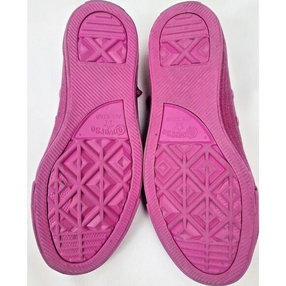 Converse Womens 6 All Star Chuck Taylor Low Top Fuchsia Pink Sneakers Shoes EUC - Picture 6 of 9